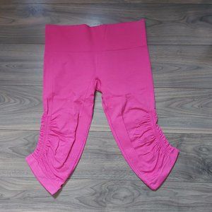 Lululemon Ebb To Street Crop - Hot Flamingo Pink